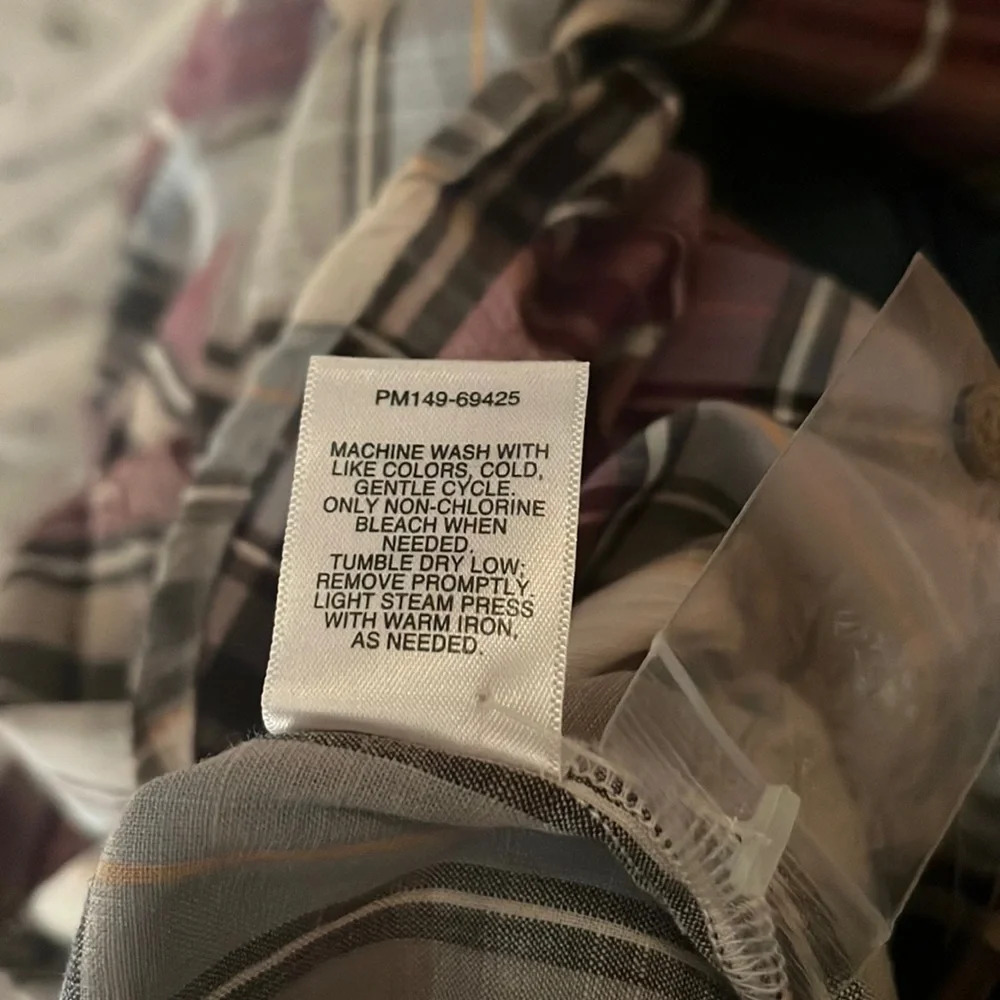 Pendleton Purple/Multi Plaid Button Down Shirt - image 5